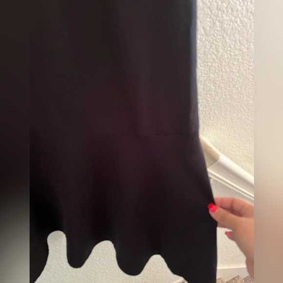 Black Tunic Peplum Dress - Picture 3 of 3